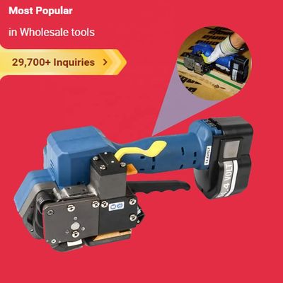 주문 220V 재충전 배터리 가동 띠 도구 테이프 0.5mm 팔레트 띠 장비 online manufacture