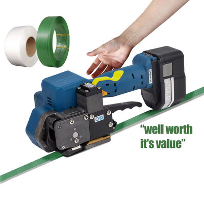 주문 전기 재충전 가능한 스트래핑 배터리 도구 12-19mm 너비 PP PET 휴대용 스트래핑 머신 online manufacture