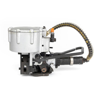 주문 하나의 버튼 4.2m/Min 스틸 스트래핑 도구 32mm 밴드 Pneumatic 스틸 스트래핑 머신 online manufacture